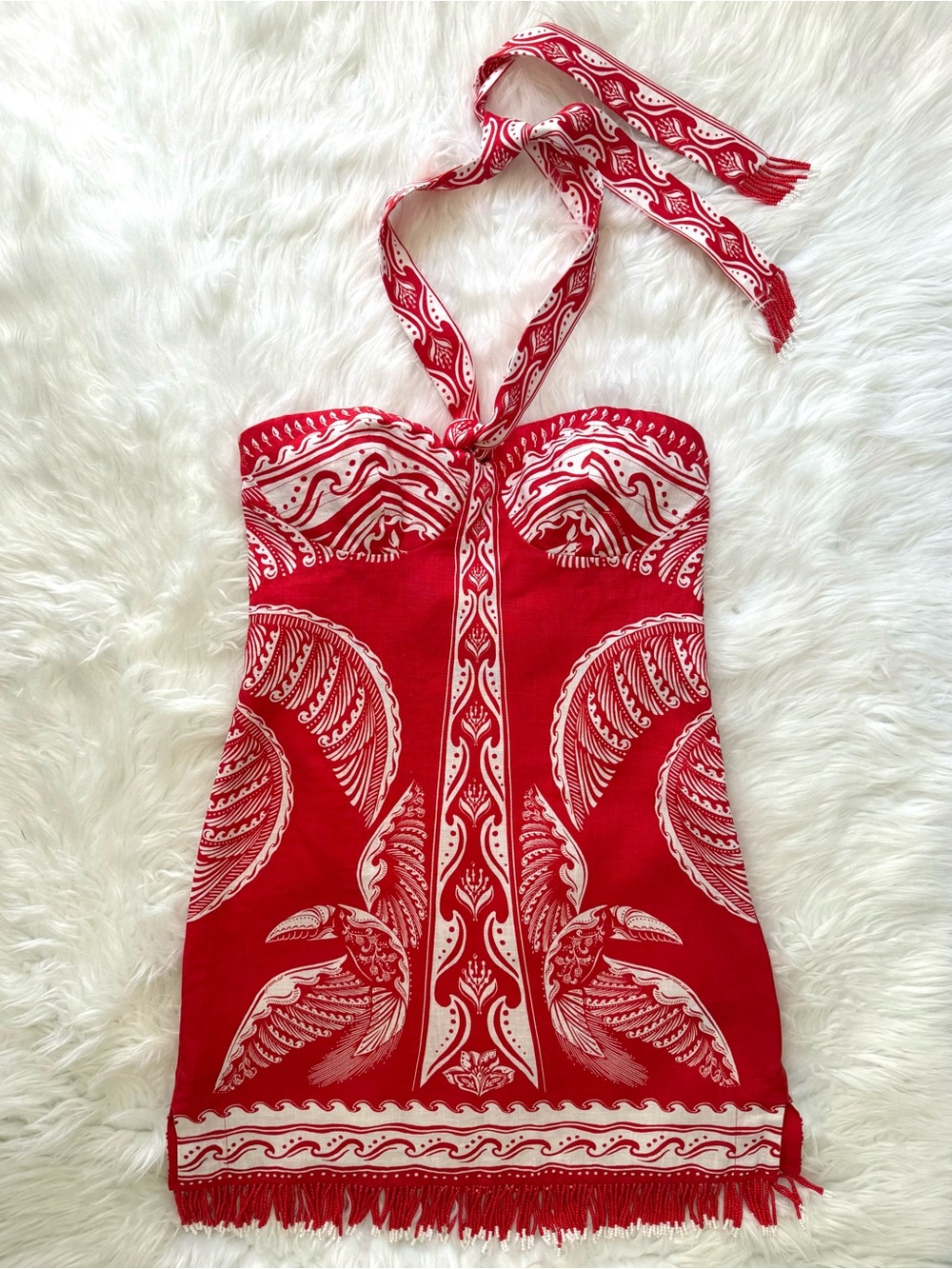FARM Rio Majestic Coconut Tree Linen Mini Dress, NWT 🇧🇷 - Picture 6 of 15